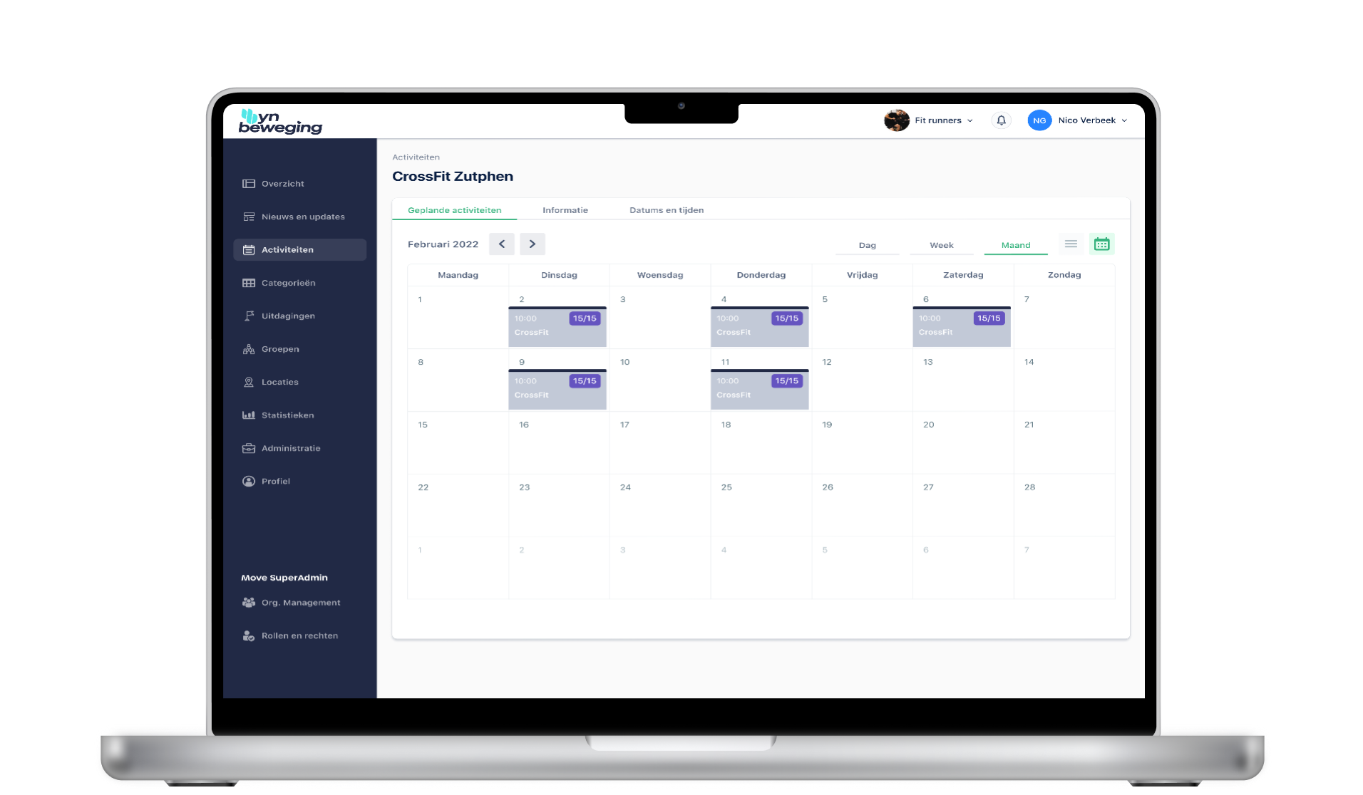 Sportaanbod dashboard Súdwest- Fryslân | YnBeweging